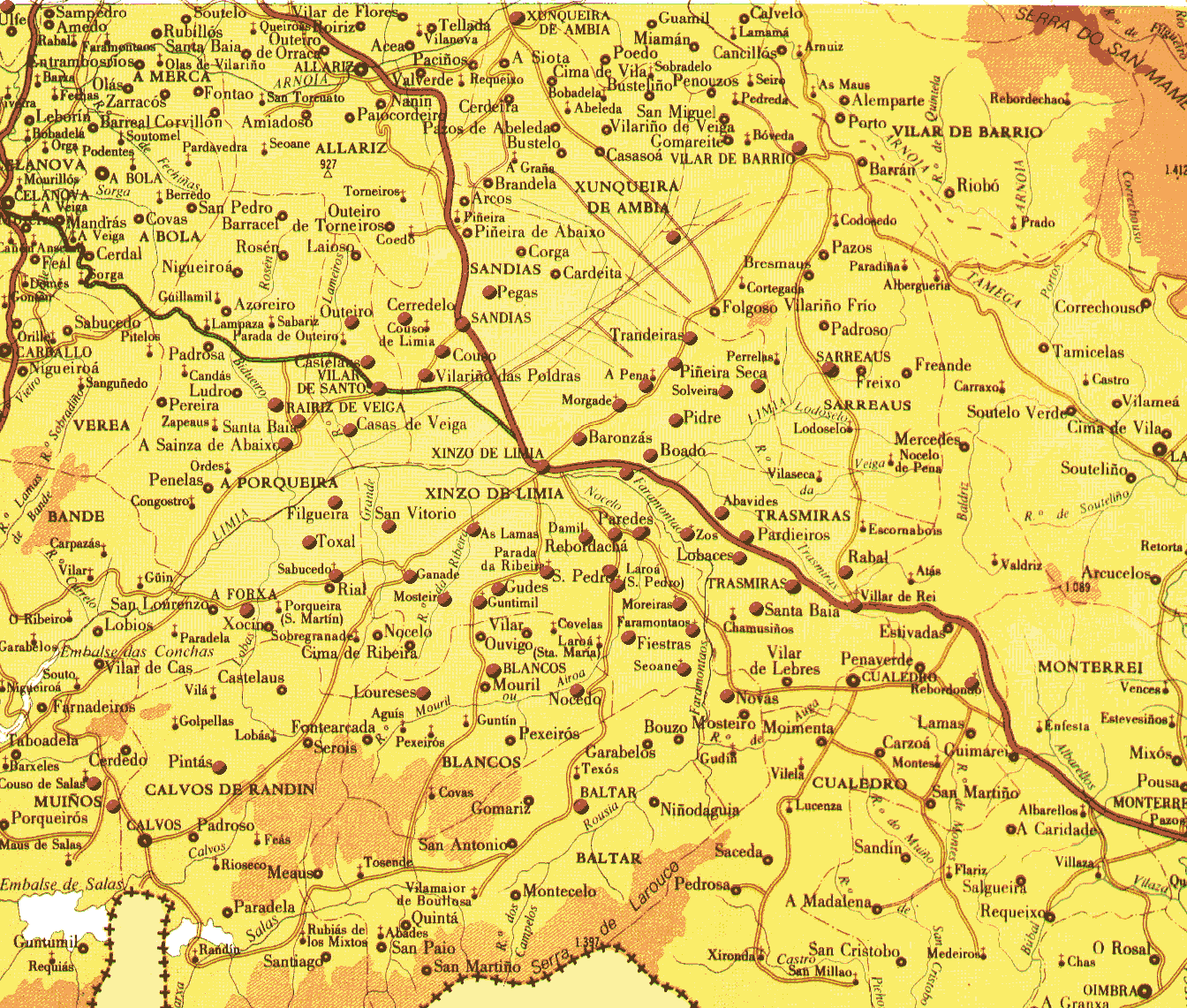mapa da limia e da sua comarca